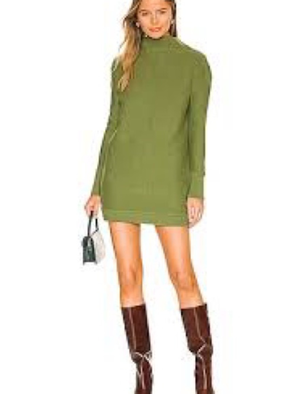 NWOT Revolve  STITCHES & STRIPES  Lisbon Sweater Tunic Dress in Dark Moss Sz S